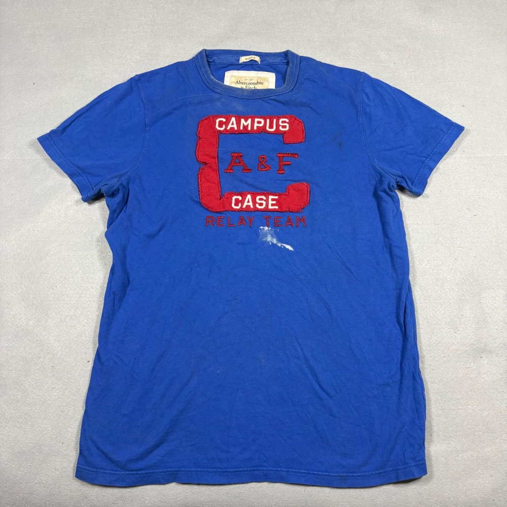 Abercrombie & Fitch Campus Case Relay Team Muscle Tee Blue Large
